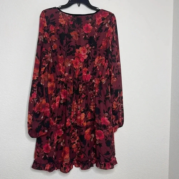 Max + Ash | Floral Balloon Sleeve Dress | Sz XL - Picture 9 of 10